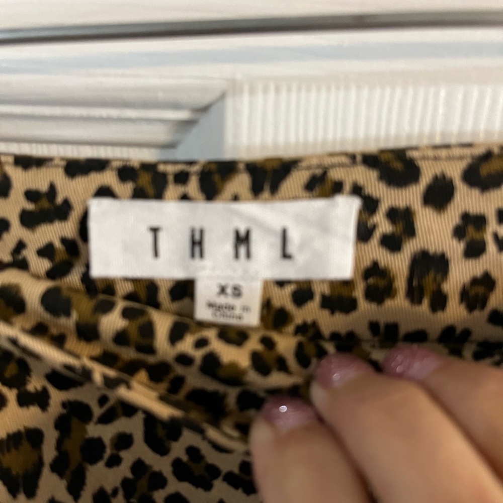 THML Leopard Print Ruffle Skirt - Picture 2 of 2